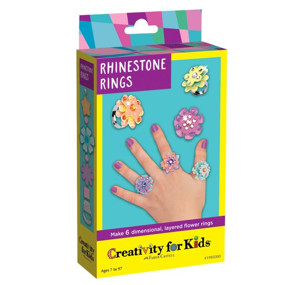 Rhinestone Rings Mini Craft Kit